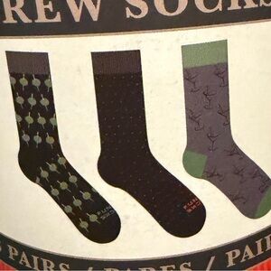 Funky Socks “Shaken Not Stirred” Martini Crew Socks – 3 Pair Set
